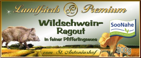 Wildschweinragout, Wildschweingulasch